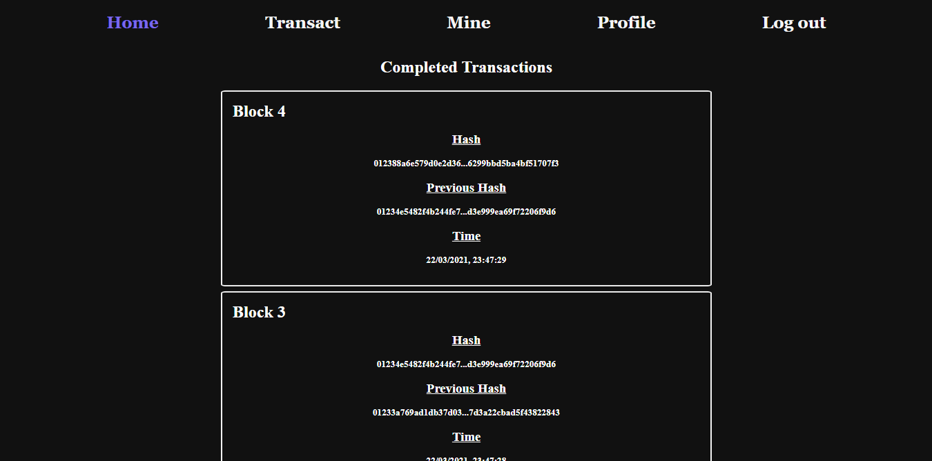 Blockchain coin